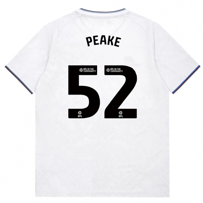 Danxen Børn Lennon Peake #52 Vinrød Hvid Udebane Spillertrøjer 2026/27 Trøje T-Shirt