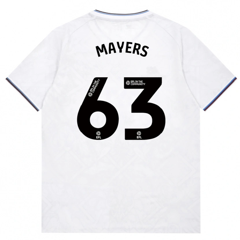 Danxen Børn Ezra Mayers #63 Vinrød Hvid Udebane Spillertrøjer 2026/27 Trøje T-Shirt