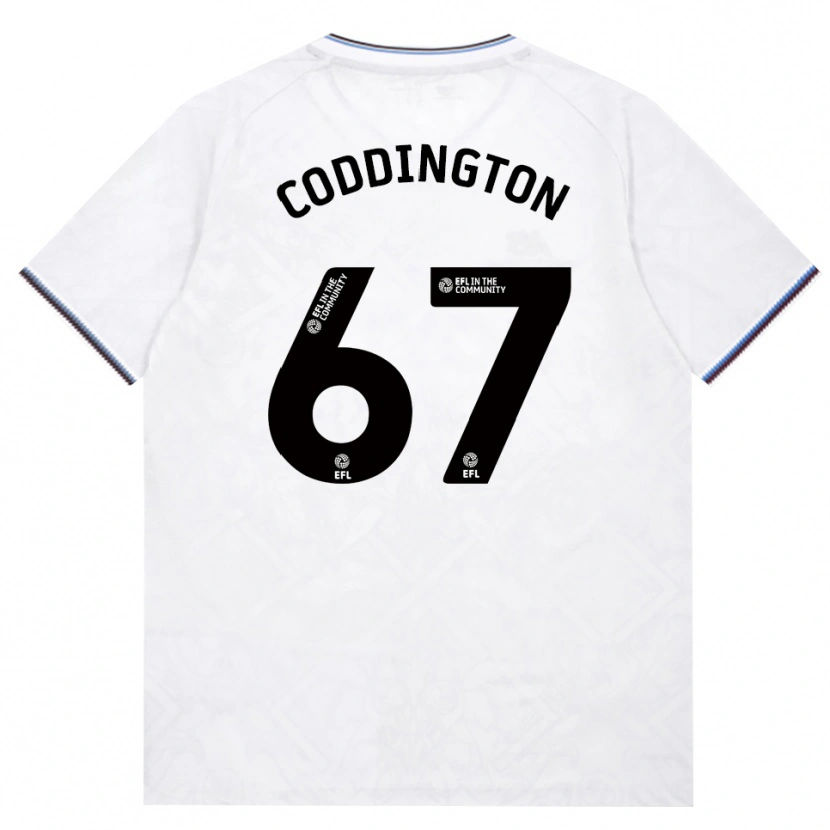 Danxen Børn Remy Coddington #67 Vinrød Hvid Udebane Spillertrøjer 2026/27 Trøje T-Shirt