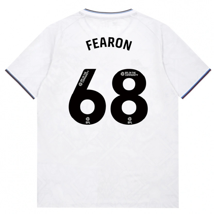 Danxen Børn Preston Fearon #68 Vinrød Hvid Udebane Spillertrøjer 2026/27 Trøje T-Shirt