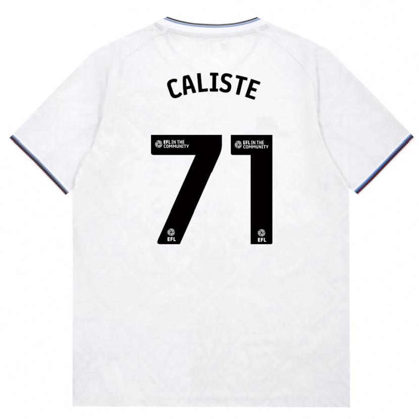 Danxen Børn Gabriel Caliste #71 Vinrød Hvid Udebane Spillertrøjer 2026/27 Trøje T-Shirt
