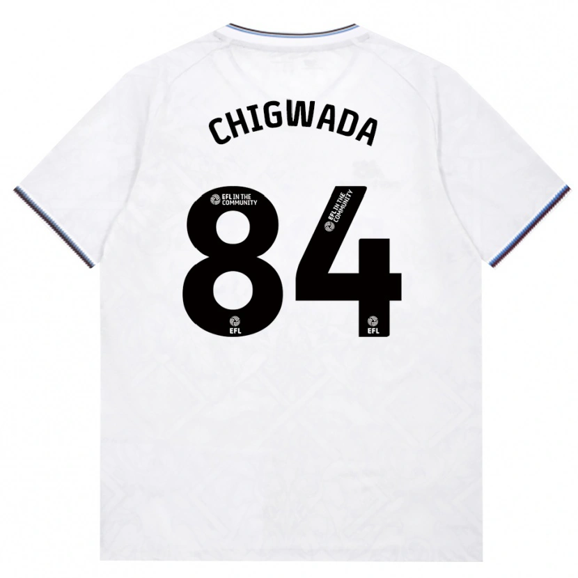 Danxen Børn David Chigwada #84 Vinrød Hvid Udebane Spillertrøjer 2026/27 Trøje T-Shirt