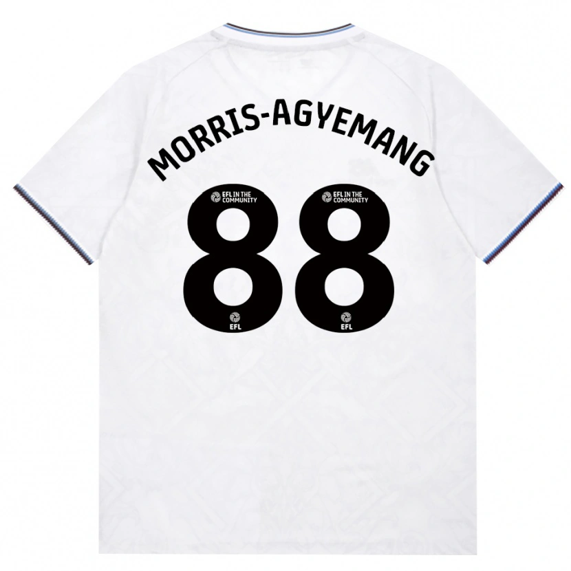 Danxen Børn Reggie Morris-Agyemang #88 Vinrød Hvid Udebane Spillertrøjer 2026/27 Trøje T-Shirt