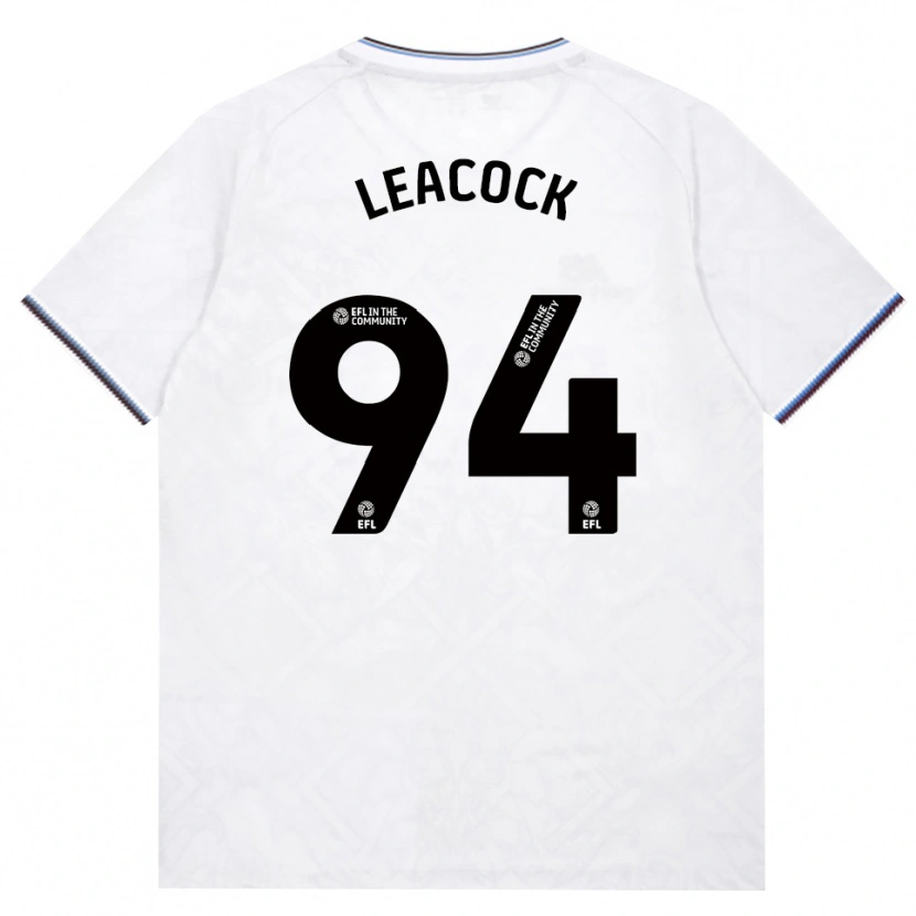 Danxen Børn Callum Leacock #94 Vinrød Hvid Udebane Spillertrøjer 2026/27 Trøje T-Shirt