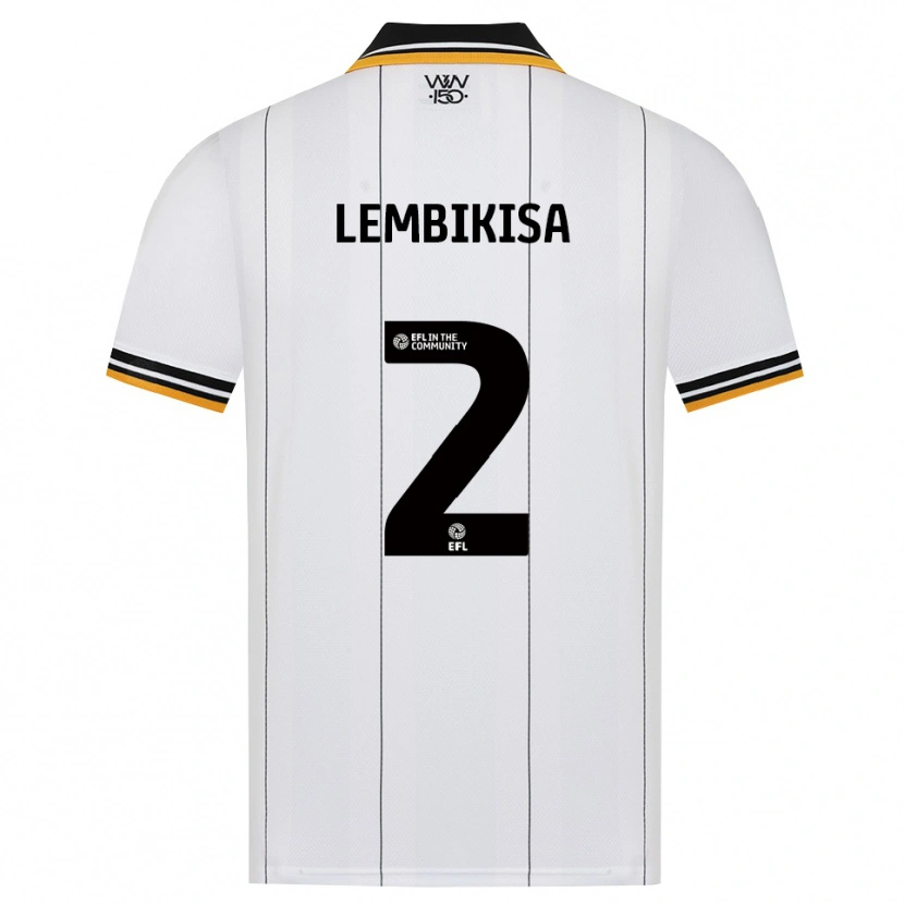 Danxen Børn Dexter Lembikisa #2 Orange Hvid Sort Udebane Spillertrøjer 2026/27 Trøje T-Shirt