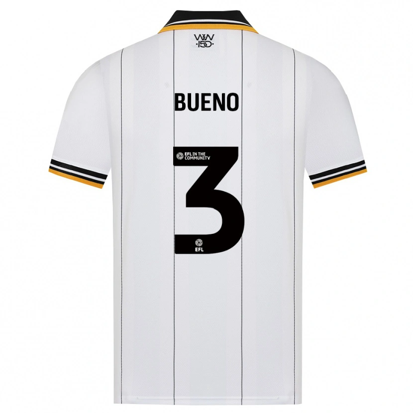 Danxen Børn Hugo Bueno #3 Orange Hvid Sort Udebane Spillertrøjer 2026/27 Trøje T-Shirt