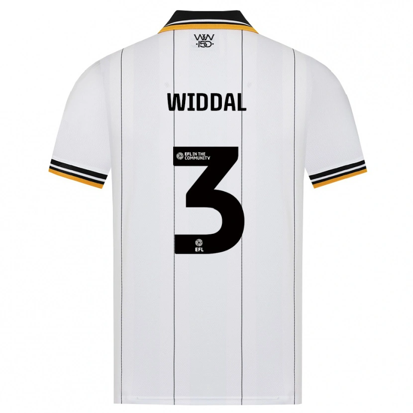 Danxen Børn Natalie Widdal #3 Orange Hvid Sort Udebane Spillertrøjer 2026/27 Trøje T-Shirt