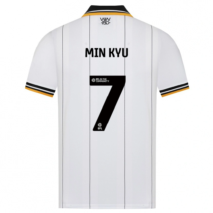 Danxen Børn Min-Kyu Ji #7 Orange Hvid Sort Udebane Spillertrøjer 2026/27 Trøje T-Shirt