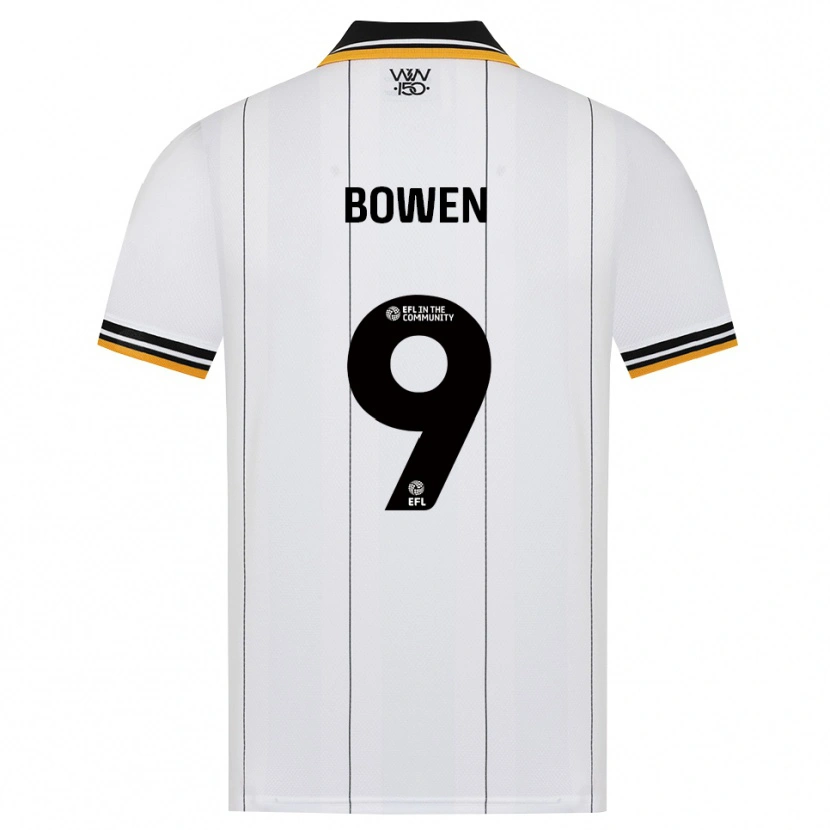 Danxen Børn Reiss Bowen #9 Orange Hvid Sort Udebane Spillertrøjer 2026/27 Trøje T-Shirt