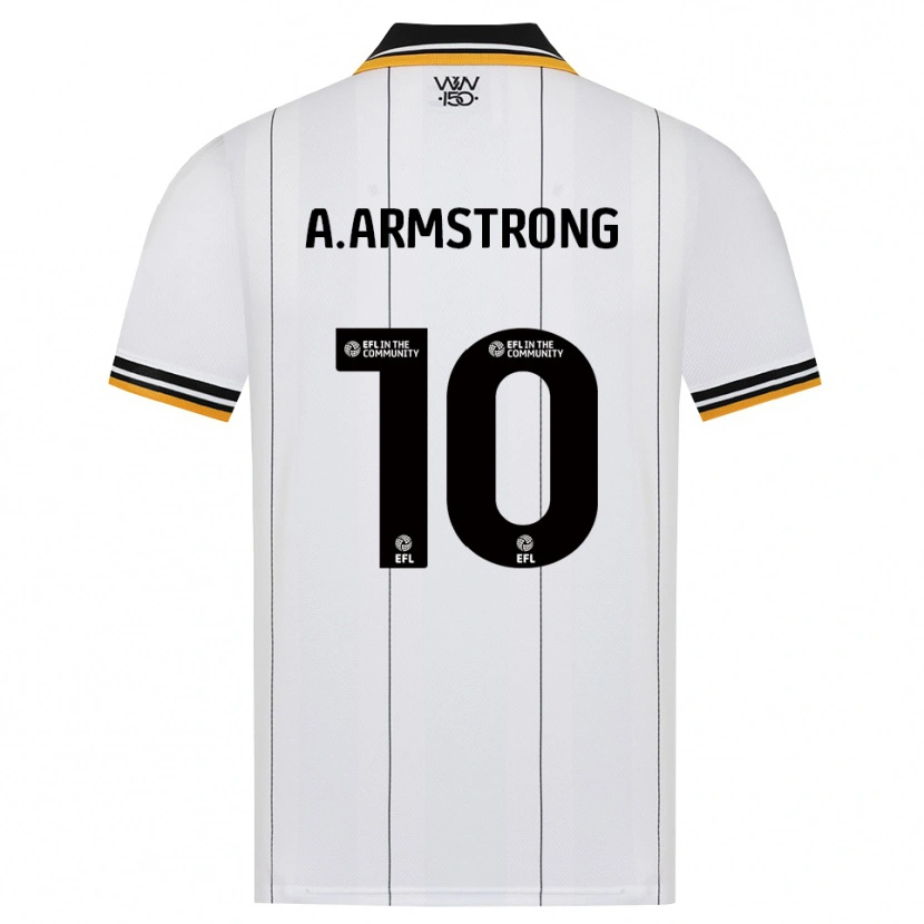 Danxen Børn Adam Armstrong #10 Orange Hvid Sort Udebane Spillertrøjer 2026/27 Trøje T-Shirt