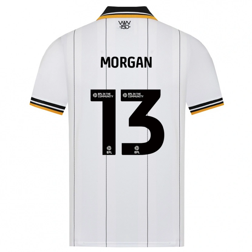 Danxen Børn Bobby Morgan #13 Orange Hvid Sort Udebane Spillertrøjer 2026/27 Trøje T-Shirt