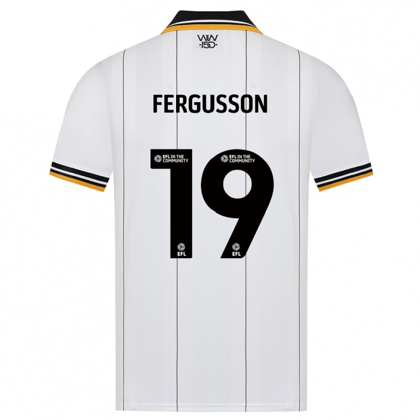 Danxen Børn Liv Fergusson #19 Orange Hvid Sort Udebane Spillertrøjer 2026/27 Trøje T-Shirt