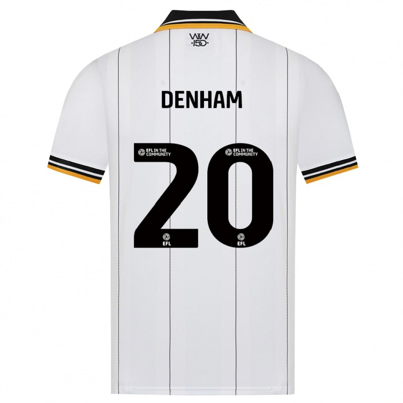 Danxen Børn Ania Denham #20 Orange Hvid Sort Udebane Spillertrøjer 2026/27 Trøje T-Shirt