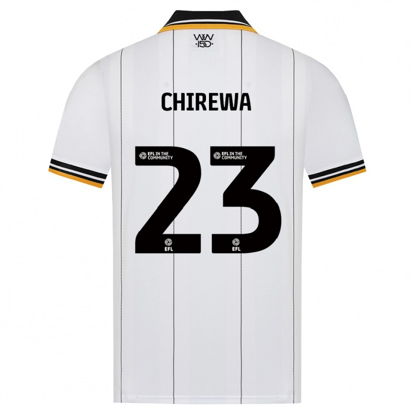 Danxen Børn Tawanda Chirewa #23 Orange Hvid Sort Udebane Spillertrøjer 2026/27 Trøje T-Shirt
