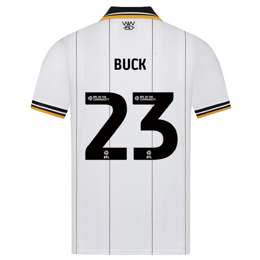 Danxen Børn Alex Buck #23 Orange Hvid Sort Udebane Spillertrøjer 2026/27 Trøje T-Shirt