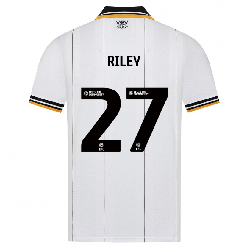 Danxen Børn Lauren Riley #27 Orange Hvid Sort Udebane Spillertrøjer 2026/27 Trøje T-Shirt