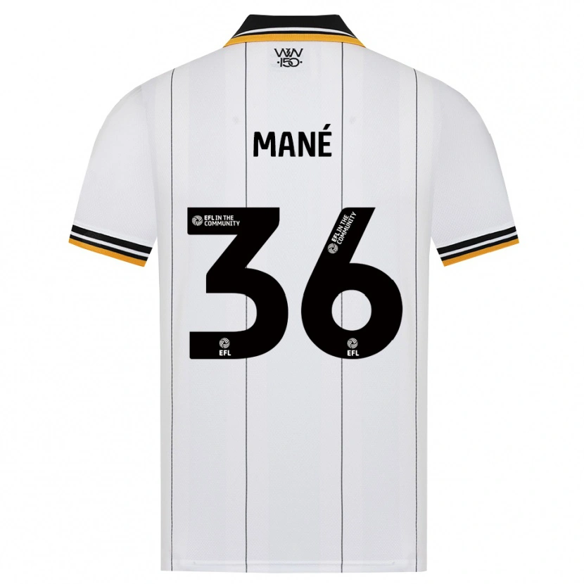 Danxen Børn Mateus Mané #36 Orange Hvid Sort Udebane Spillertrøjer 2026/27 Trøje T-Shirt