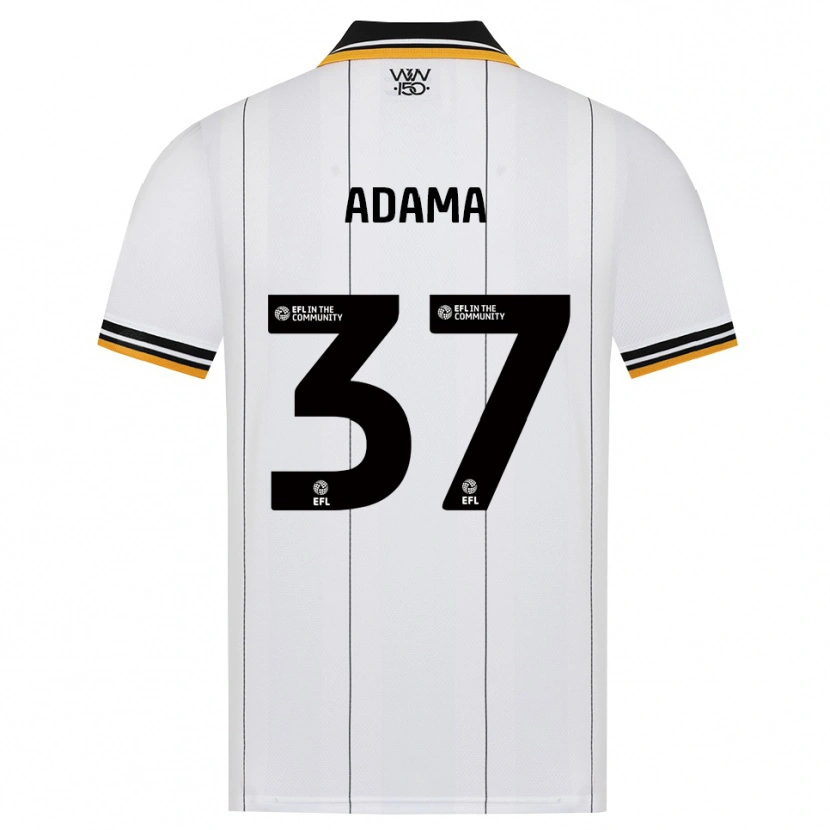 Danxen Børn Adama Traore #37 Orange Hvid Sort Udebane Spillertrøjer 2026/27 Trøje T-Shirt