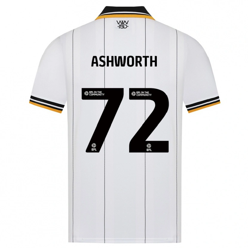 Danxen Børn Finn Ashworth #72 Orange Hvid Sort Udebane Spillertrøjer 2026/27 Trøje T-Shirt