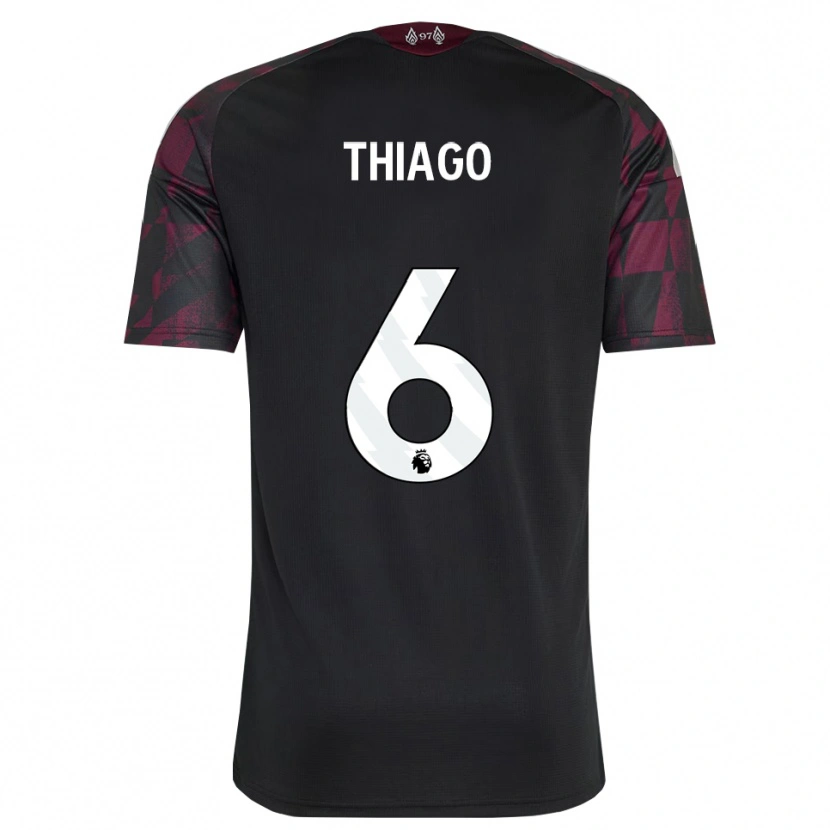 Danxen Børn Thiago #6 Sort Hvid Lilla Tredje Sæt Spillertrøjer 2026/27 Trøje T-Shirt