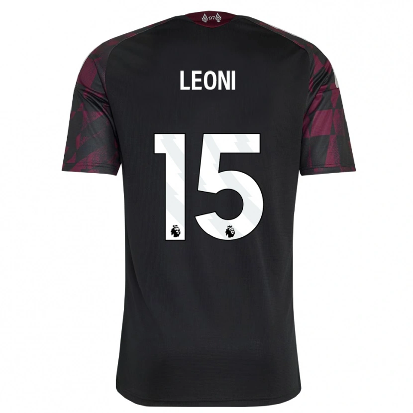 Danxen Børn Giovanni Leoni #15 Sort Hvid Lilla Tredje Sæt Spillertrøjer 2026/27 Trøje T-Shirt