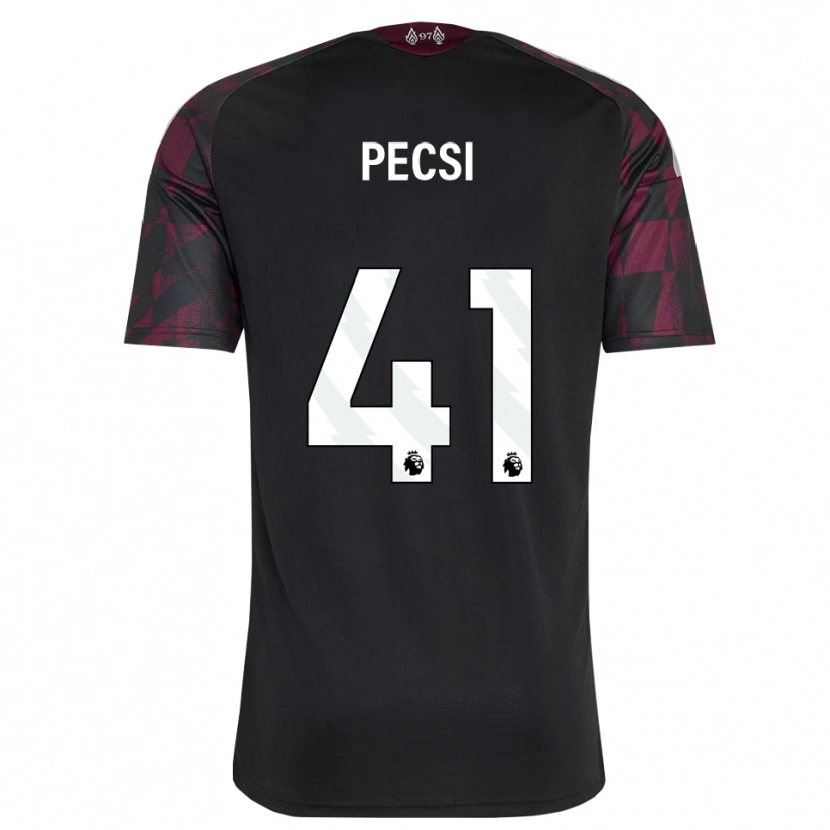 Danxen Børn Ármin Pécsi #41 Sort Hvid Lilla Tredje Sæt Spillertrøjer 2026/27 Trøje T-Shirt