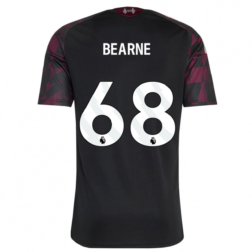 Danxen Børn Jack Bearne #68 Sort Hvid Lilla Tredje Sæt Spillertrøjer 2026/27 Trøje T-Shirt