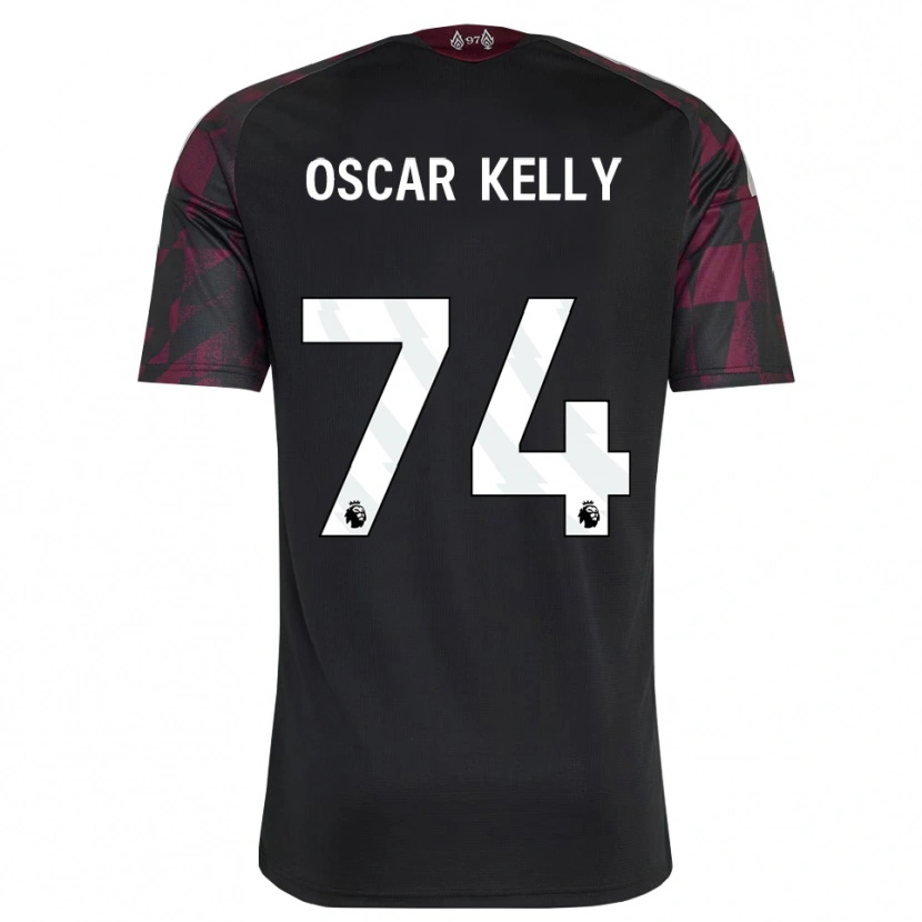 Danxen Børn Oscar Kelly #74 Sort Hvid Lilla Tredje Sæt Spillertrøjer 2026/27 Trøje T-Shirt