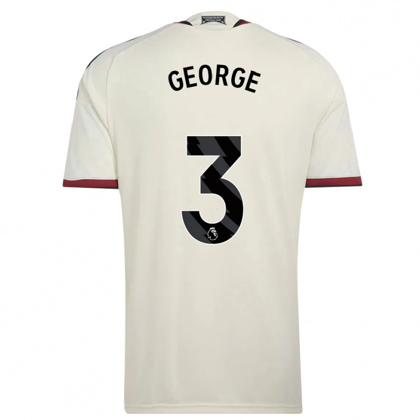Danxen Børn Gabby George #3 Beige Sort Rød Tredje Sæt Spillertrøjer 2026/27 Trøje T-Shirt