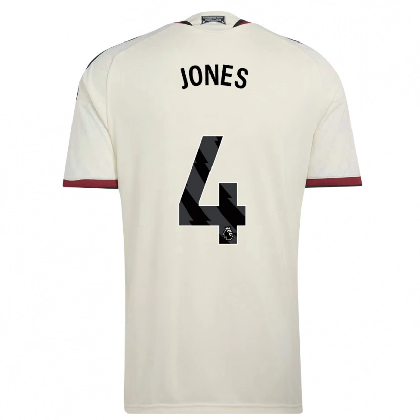 Danxen Børn Phil Jones #4 Beige Sort Rød Tredje Sæt Spillertrøjer 2026/27 Trøje T-Shirt