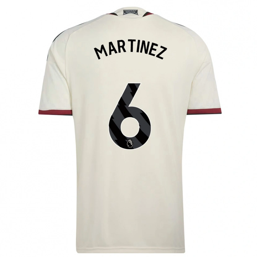 Danxen Børn Lisandro Martínez #6 Beige Sort Rød Tredje Sæt Spillertrøjer 2026/27 Trøje T-Shirt