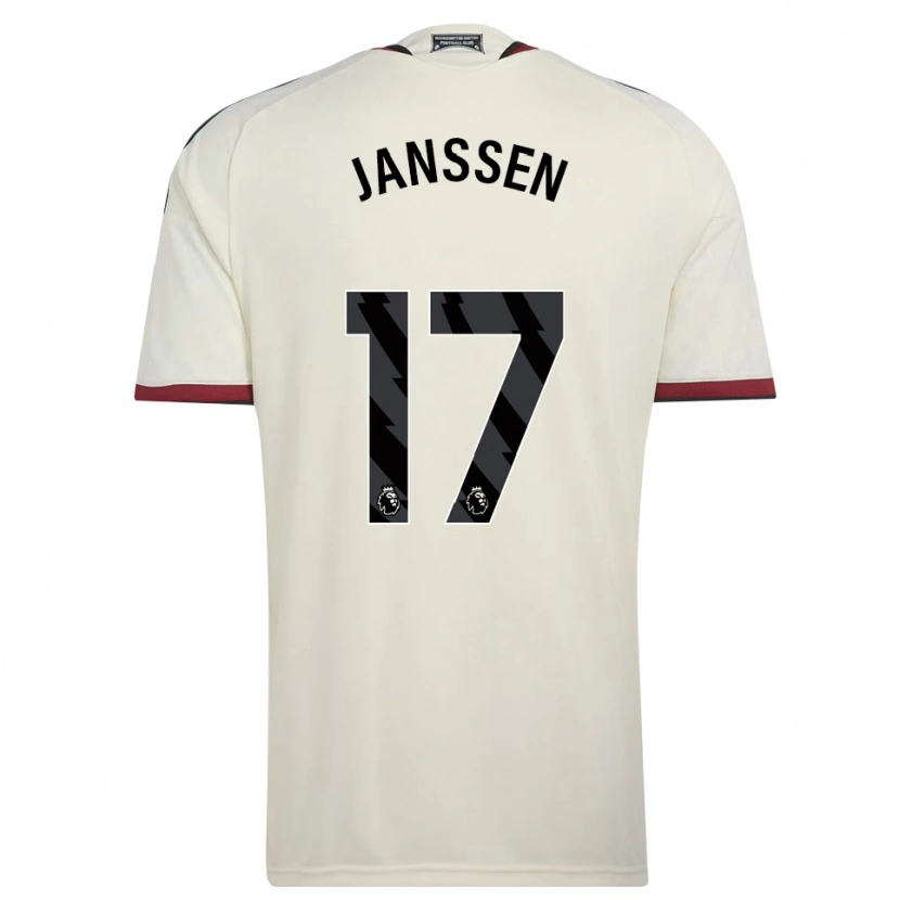 Danxen Børn Dominique Janssen #17 Beige Sort Rød Tredje Sæt Spillertrøjer 2026/27 Trøje T-Shirt