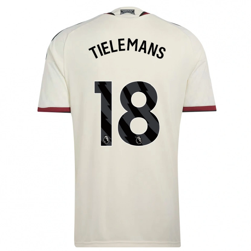 Danxen Børn Youri Tielemans #18 Beige Sort Rød Tredje Sæt Spillertrøjer 2026/27 Trøje T-Shirt