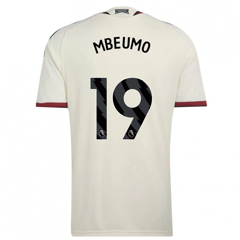 Danxen Børn Bryan Mbeumo #19 Beige Sort Rød Tredje Sæt Spillertrøjer 2026/27 Trøje T-Shirt
