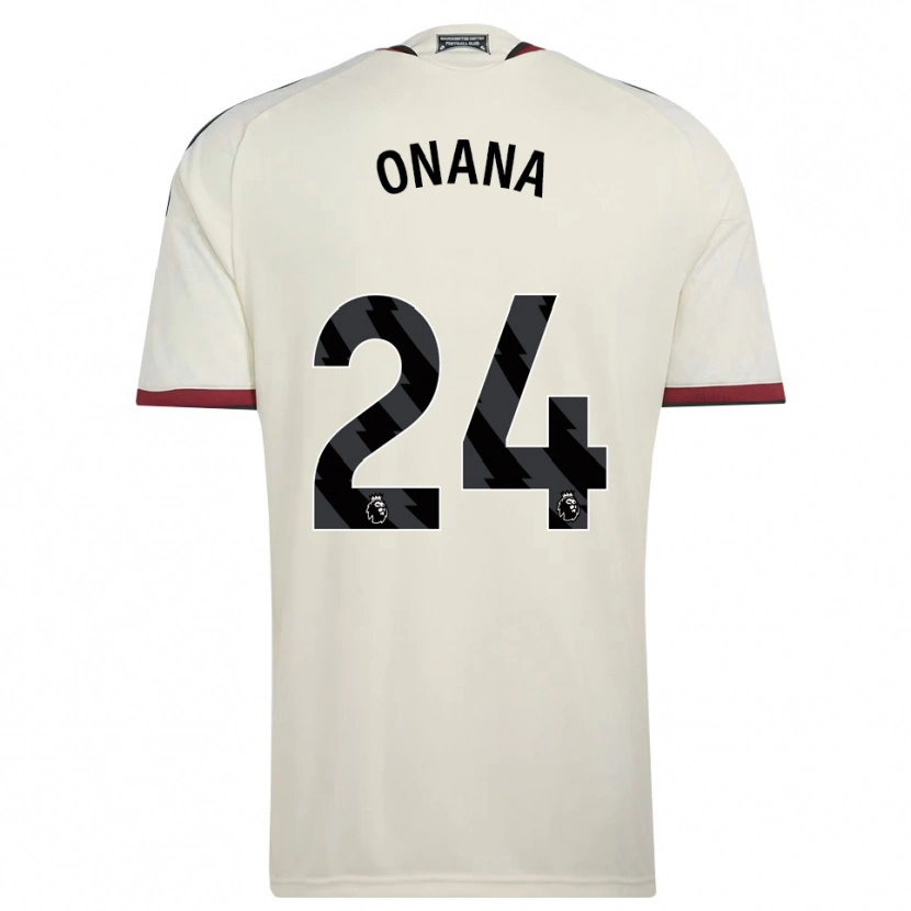 Danxen Børn Andre Onana #24 Beige Sort Rød Tredje Sæt Spillertrøjer 2026/27 Trøje T-Shirt