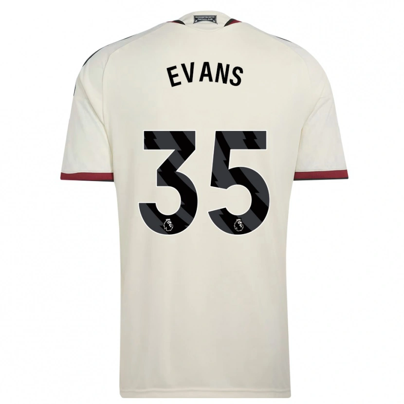 Danxen Børn Jonny Evans #35 Beige Sort Rød Tredje Sæt Spillertrøjer 2026/27 Trøje T-Shirt