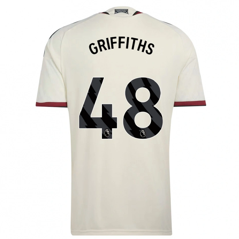 Danxen Børn Mared Griffiths #48 Beige Sort Rød Tredje Sæt Spillertrøjer 2026/27 Trøje T-Shirt