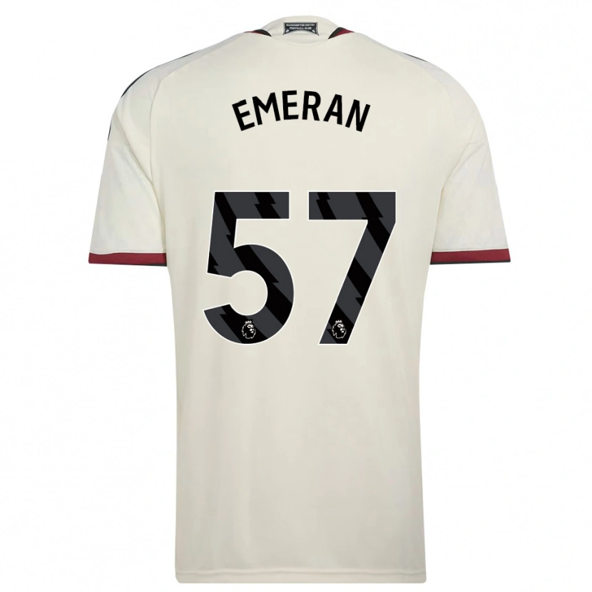 Danxen Børn Noam Emeran #57 Beige Sort Rød Tredje Sæt Spillertrøjer 2026/27 Trøje T-Shirt