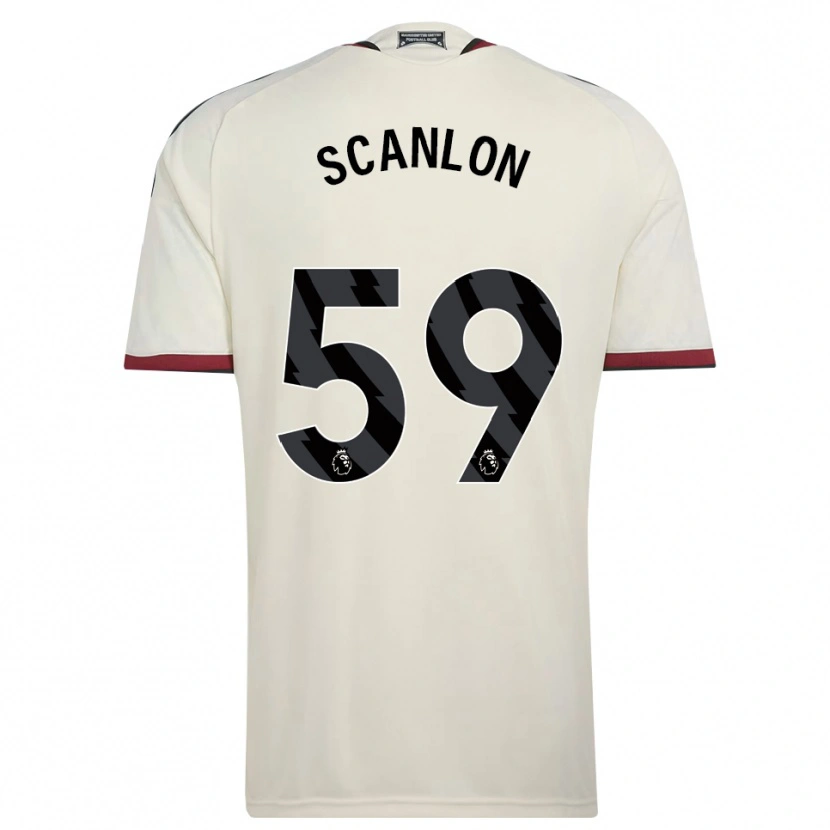 Danxen Børn James Scanlon #59 Beige Sort Rød Tredje Sæt Spillertrøjer 2026/27 Trøje T-Shirt
