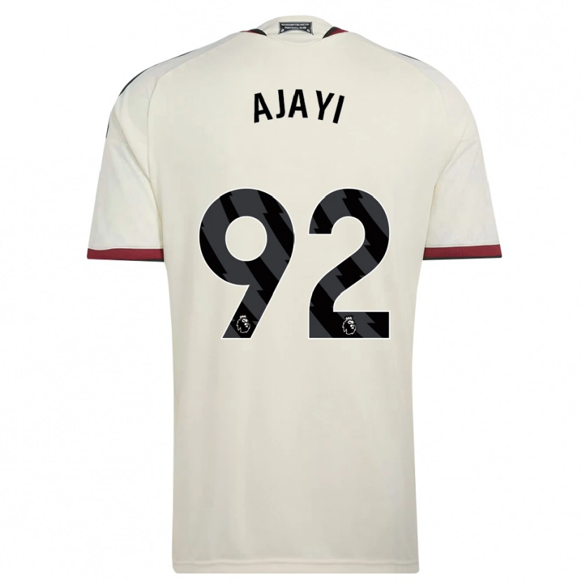 Danxen Børn Noah Ajayi #92 Beige Sort Rød Tredje Sæt Spillertrøjer 2026/27 Trøje T-Shirt