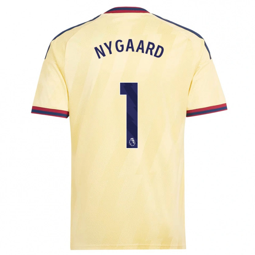 Danxen Børn Lucas Nygaard #1 Lys Gul Midnatsblå Tredje Sæt Spillertrøjer 2026/27 Trøje T-Shirt