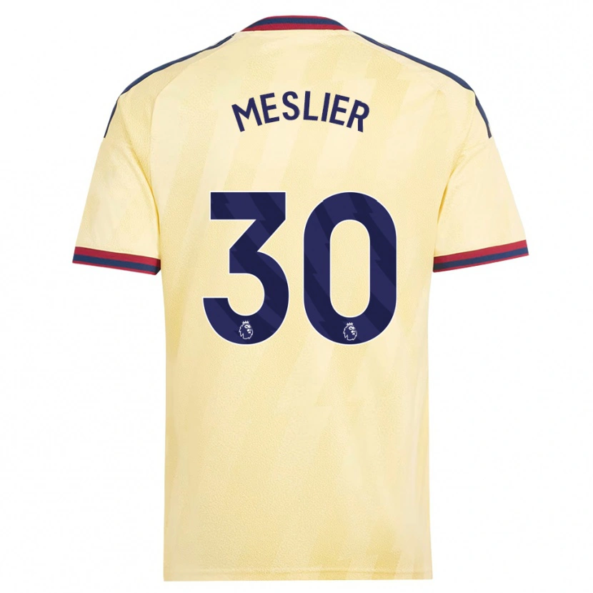 Danxen Børn Illan Meslier #30 Lys Gul Midnatsblå Tredje Sæt Spillertrøjer 2026/27 Trøje T-Shirt
