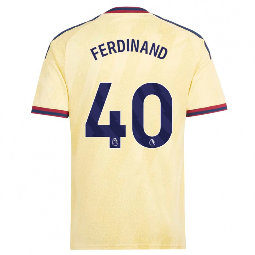 Danxen Børn Seb Ferdinand #40 Lys Gul Midnatsblå Tredje Sæt Spillertrøjer 2026/27 Trøje T-Shirt