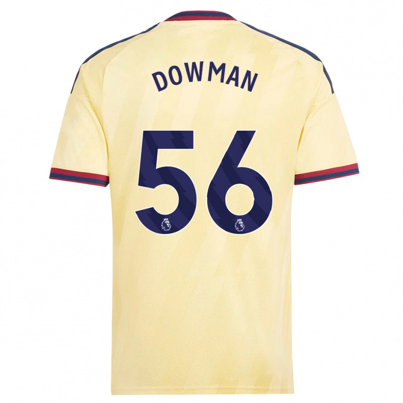 Danxen Børn Max Dowman #56 Lys Gul Midnatsblå Tredje Sæt Spillertrøjer 2026/27 Trøje T-Shirt