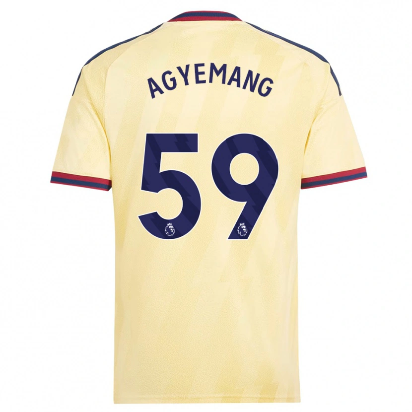 Danxen Børn Michelle Agyemang #59 Lys Gul Midnatsblå Tredje Sæt Spillertrøjer 2026/27 Trøje T-Shirt