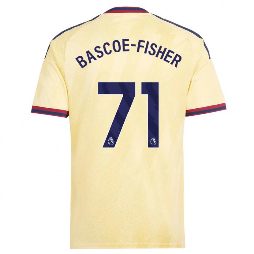 Danxen Børn Jakai Bascoe-Fisher #71 Lys Gul Midnatsblå Tredje Sæt Spillertrøjer 2026/27 Trøje T-Shirt