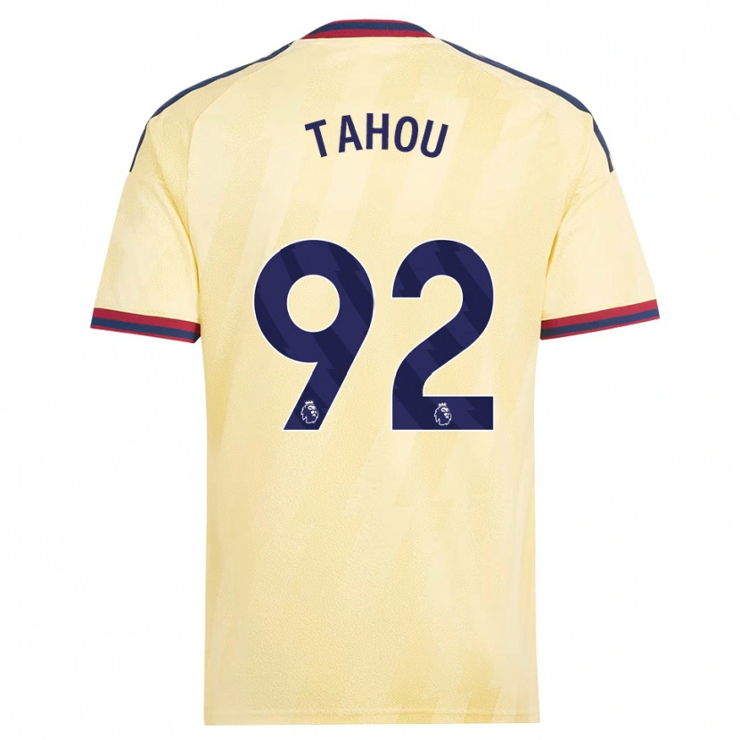 Danxen Børn Joshua Tahou #92 Lys Gul Midnatsblå Tredje Sæt Spillertrøjer 2026/27 Trøje T-Shirt