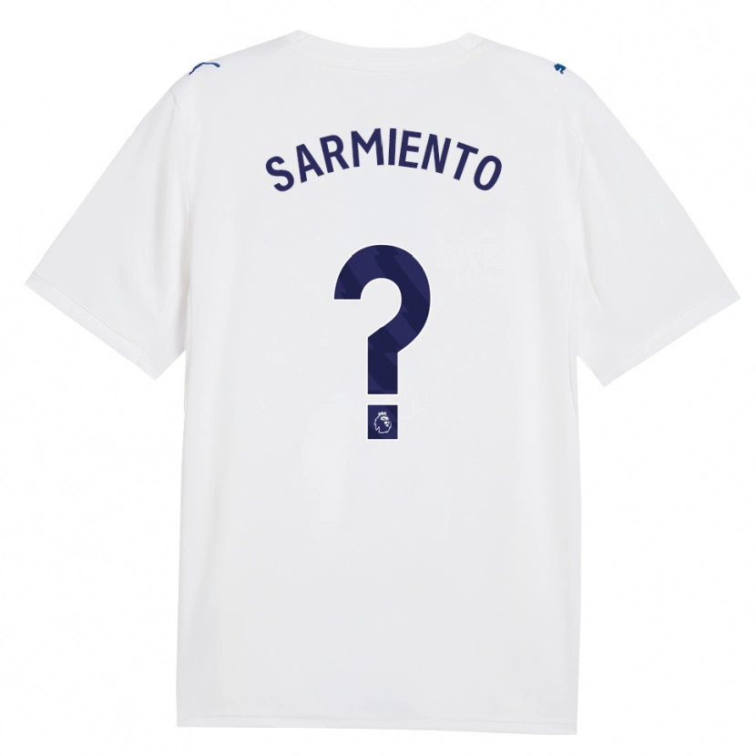 Danxen Børn Darío Sarmiento #0 Marine Hvid Tredje Sæt Spillertrøjer 2026/27 Trøje T-Shirt