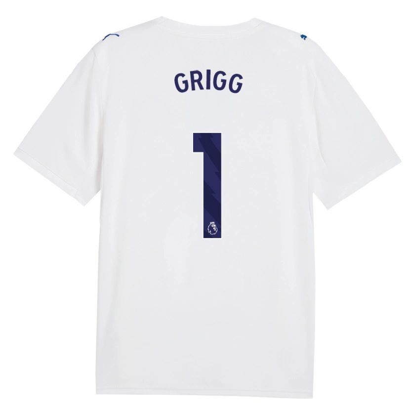 Danxen Børn Finley Grigg #1 Marine Hvid Tredje Sæt Spillertrøjer 2026/27 Trøje T-Shirt