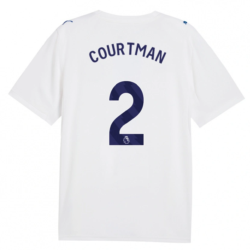 Danxen Børn Charlie Courtman #2 Marine Hvid Tredje Sæt Spillertrøjer 2026/27 Trøje T-Shirt